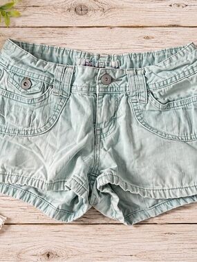 Piper Faded Blue Jean Shorts #506